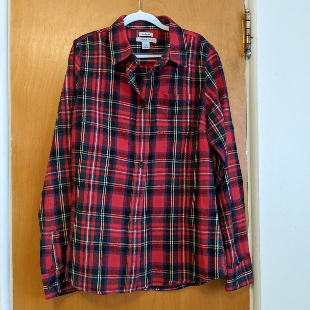 Women's LL Bean Flannel Shirt